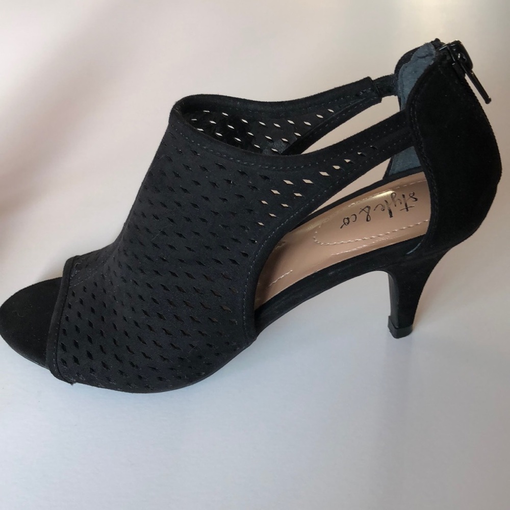 Style & Co. Black Haddie Heels